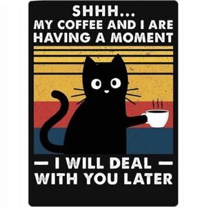 Grumpy Cat Black Cat Coffee Magnet